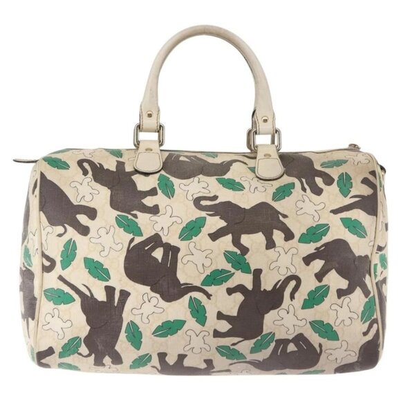 GUCCI GG Supreme Hand Bag PVC White 189895 Auth 146608 - Picture 3 of 16